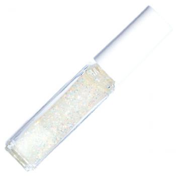 Glitter Streifenfarbe Lackbasis Weiss irisierend