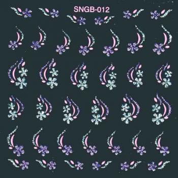 Glitter Nail Sticker SNGB-12