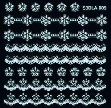 3D Sticker Black & White S3DLA-009