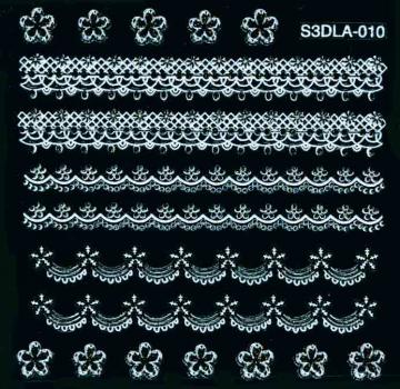 3D Sticker Black & White S3DLA-010