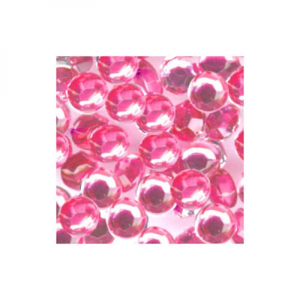 Glitzersteine rund 1.5mm 100 Stk. pink